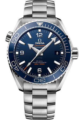 Omega Seamaster Planet Ocean Stainless Steel 43.5 MM - Stainless Steel Bracelet - Blue Ceramic Dial - 215.30.44.21.03.001 nyc watcher nyc watches