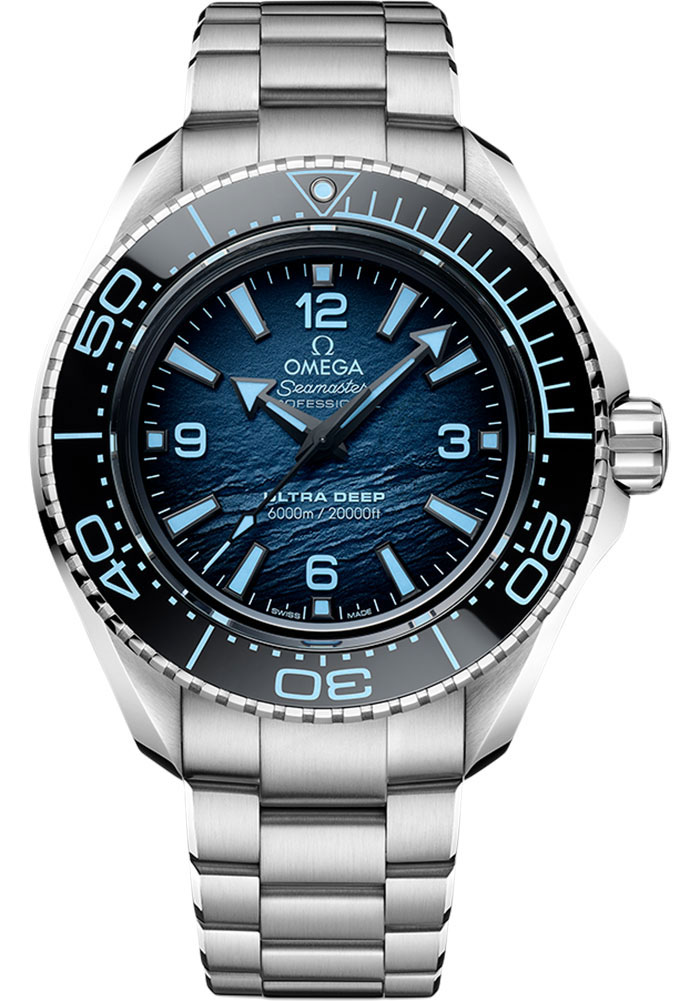 Omega Seamaster Planet Ocean Stainless Steel 45.5 MM - Stainless Steel Bracelet - Blue Dial - 215.30.46.21.03.002 nyc watcher nyc watches