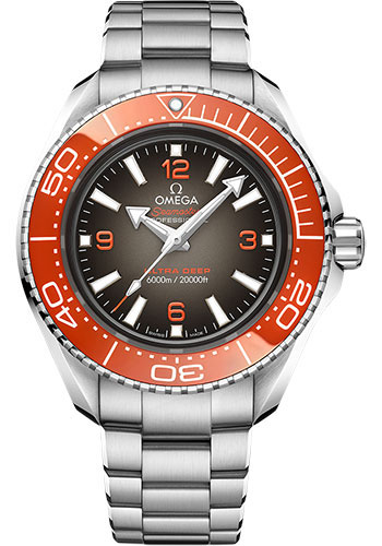 Omega Seamaster Planet Ocean Stainless Steel 45.5 MM - Stainless Steel Bracelet - Black And Red Dial - 215.30.46.21.06.001 nyc watcher nyc watches