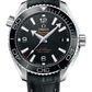 Omega Seamaster Planet Ocean Stainless Steel 39.5 MM - Black Leather Strap - Black Dial - 215.33.40.20.01.001 nyc watcher nyc watches