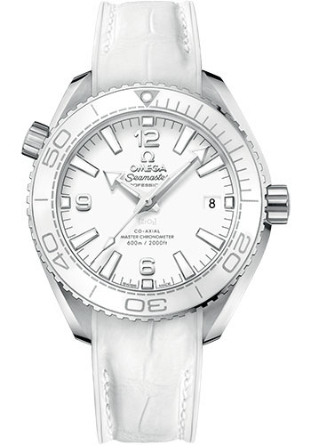 Omega Seamaster Planet Ocean Stainless Steel 39.5 MM - White Leather Strap - White Dial - 215.33.40.20.04.001  nyc watcher nyc watches