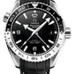 Omega Seamaster Planet Ocean Stainless Steel 43.5 MM - Black Leather Strap - Black Ceramic Dial - 215.33.44.22.01.001 nyc watcher nyc watches