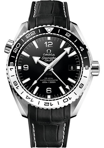 Omega Seamaster Planet Ocean Stainless Steel 43.5 MM - Black Leather Strap - Black Ceramic Dial - 215.33.44.22.01.001 nyc watcher nyc watches