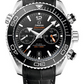 Omega Seamaster Planet Ocean Stainless Steel 45.5 MM - Black Leather Strap - Black Ceramic Dial - 215.33.46.51.01.001 nyc watcher nyc watches