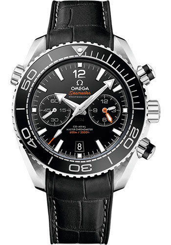 Omega Seamaster Planet Ocean Stainless Steel 45.5 MM - Black Leather Strap - Black Ceramic Dial - 215.33.46.51.01.001 nyc watcher nyc watches