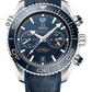 Omega Seamaster Planet Ocean Stainless Steel 45.5 MM - Blue Leather Strap - Blue Ceramic Dial - 215.33.46.51.03.001 nyc watcher nyc watches