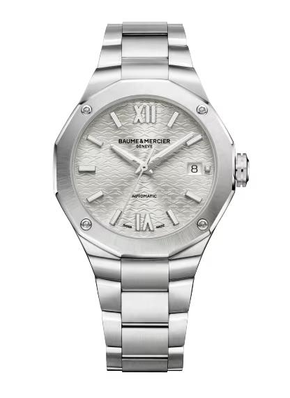 Baumé & Mercier Riviera Stainless Steel 36 MM  - Stainless Steel Strap - Silver Dial - 10615