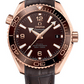 Omega Seamaster Planet Ocean Rose Gold 39.5 MM - Brown Leather Strap - Chocolate Brown Dial - 215.63.40.20.13.001 nyc watcher nyc watches