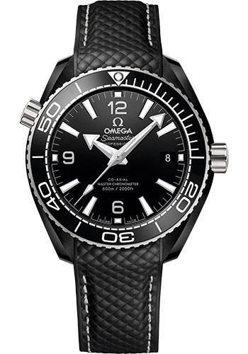 Omega Seamaster Planet Ocean Black Ceramic 39.5 MM - Black Rubber Strap - Black Ceramic Dial - 215.92.40.20.01.001 nyc watcher nyc watches