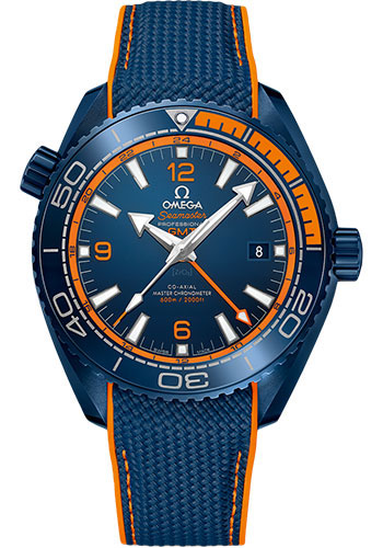 Omega Seamaster Planet Ocean Blue Ceramic 43.5 MM - Blue Rubber Strap - Blue Ceramic Dial - 215.92.46.22.03.001 nyc watcher nyc watches