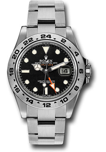 Rolex - Explorer II - 42 MM - Stainless Steel - Black Index Dial - Oyster Bracelet - 16570