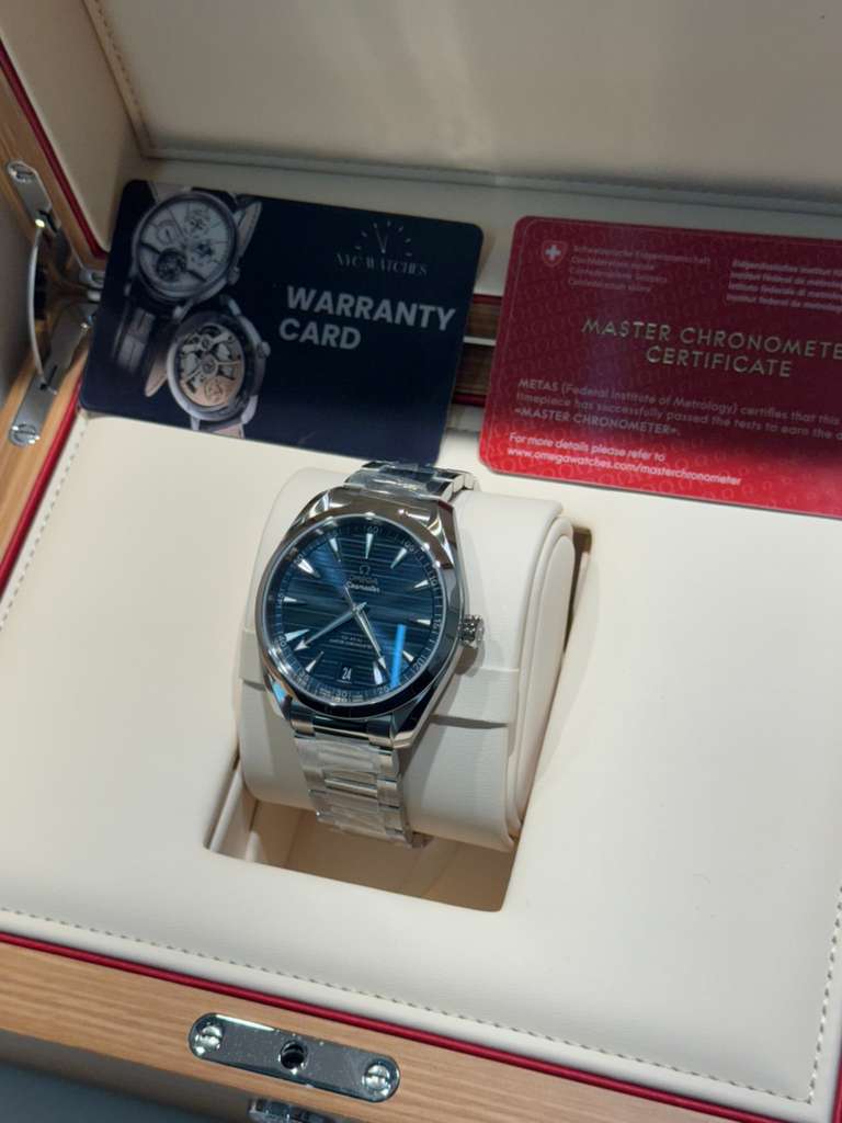 Omega Seamaster Aqua Terra Co Axial Stainless Steel 41 MM - Stainless Steel Bracelet - Blue Dial - 220.10.41.21.03.004