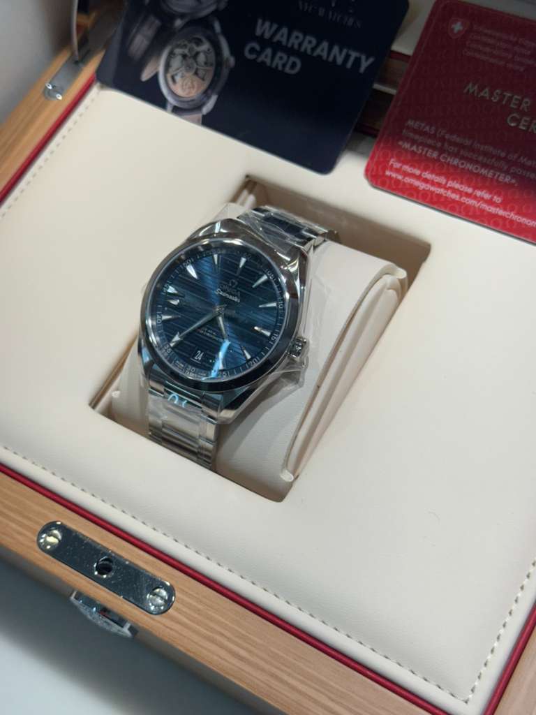 Omega Seamaster Aqua Terra Co Axial Stainless Steel 41 MM - Stainless Steel Bracelet - Blue Dial - 220.10.41.21.03.004