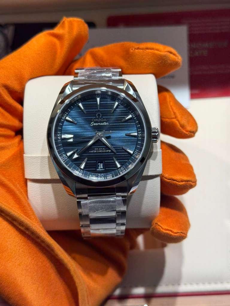 Omega Seamaster Aqua Terra Co Axial Stainless Steel 41 MM - Stainless Steel Bracelet - Blue Dial - 220.10.41.21.03.004