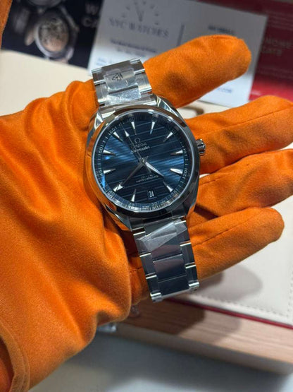 Omega Seamaster Aqua Terra Co Axial Stainless Steel 41 MM - Stainless Steel Bracelet - Blue Dial - 220.10.41.21.03.004