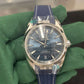 Omega Seamaster Aqua Terra Co Axial Stainless Steel 38 MM - Blue Structured Rubber Strap - Blue Ceramic Dial - 220.12.38.20.03.001