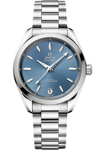 Omega Seamaster Aqua Terra Co Axial Stainless Steel 34 MM - Stainless Steel Bracelet - Seblue Dial - 220.10.34.20.03.002