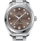 Omega Seamaster Aqua Terra Co Axial Stainless Steel 34 MM - Stainless Steel Bracelet - Shimmer Chestnut Diamond Dial - 220.10.34.20.63.001