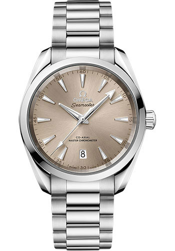 Omega Seamaster Aqua Terra Co Axial Stainless Steel 38 MM - Stainless Steel Bracelet - Sandstone Dial - 220.10.38.20.09.001