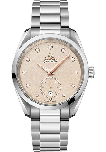 Omega Seamaster Stainless Steel 38 MM - Stainless Steel Bracelet - Crystal Linen Dial - 220.10.38.20.59.001