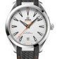 Omega Seamaster Aqua Terra Co Axial Stainless Steel 41 MM - Grey Structured Rubber Strap - Silvery Dial - 220.12.41.21.02.002