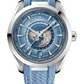 Omega Seamaster Stainless Steel 43 MM - Light Blue Rubber Strap - Blue Dial - 220.12.43.22.03.002