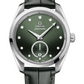 Omega Seamaster Aqua Terra Co Axial Stainless Steel 38 MM - Black Leather Strap - Dark Green Diamond Dial - 220.13.38.20.60.001