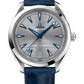 Omega Seamaster Aqua Terra Co Axial Stainless Steel 41 MM - Blue Leather Strap - Grey Dial - 220.13.41.21.06.001