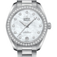 Omega Seamaster Aqua Terra Co Axial Stainless Steel 34 MM - Stainless Steel Bracelet - Diamond Bezel - White Mother-Of-Pearl Diamond Dial - 220.15.34.20.55.001