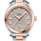 Omega Seamaster Aqua Terra Co Axial Stainless Steel and Rose Gold 34 MM - Stainless Steel and Rose Gold Bracelet -  Waved Grey Dial - 220.20.34.20.06.001