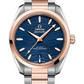 Omega Seamaster Aqua Terra Co Axial Stainless Steel and Rose Gold 38 MM - Stainless Steel and Rose Gold Bracelet - Blue Dial - 220.10.38.20.03.002