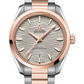 Omega Seamaster Aqua Terra Co Axial Stainless Steel and Rose Gold 38 MM - Stainless Steel and Rose Gold Bracelet - Waved Agate Grey Dial - 220.20.38.20.06.001