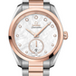 Omega Seamaster Stainless Steel and Rose Gold 38 MM - Rose Gold and Stainless Steel Bracelet - Extrwhite Mother-Of-Pearl Dial - 220.20.38.20.55.002