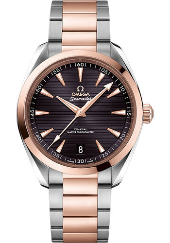 Omega Seamaster Rose Gold and Stainless Steel 41 MM - Rose Gold And Stainless Steel Bracelet - Grey Dial - 220.20.41.21.06.001