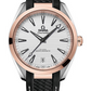 Omega Seamaster Rose Gold and Stainless Steel 41 MM - Black Rubber Strap - Silvery Dial - 220.22.41.21.02.001