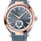 Omega Seamaster Rose Gold and Stainless Steel 41 MM - Blue Grey Rubber Strap - Blue Grey Dial - 220.22.41.21.03.001