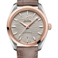 Omega Seamaster Aqua Terra Co Axial Stainless Steel and Rose Gold 38 MM - Brown Leather Strap - Waved Agate Grey Dial - 220.23.38.20.06.001