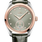 Omega Seamaster Stainless Steel and Rose Gold 38 MM - Dark Green Leather Strap - Light Green Dial - 220.23.38.20.60.001