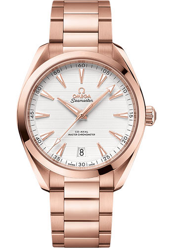 Omega Seamaster Rose Gold 41 MM - Rose Gold And Bracelet - Silvery Dial - 220.50.41.21.02.001