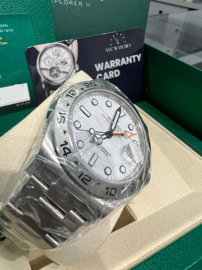 Rolex Stainless Steel Explorer II Watch - 42 MM - Oyster Bracelet - White Dial - 226570 w