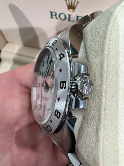 Rolex Stainless Steel Explorer II Watch  - 42 MM - Oyster Bracelet - White Dial - 226570-0001