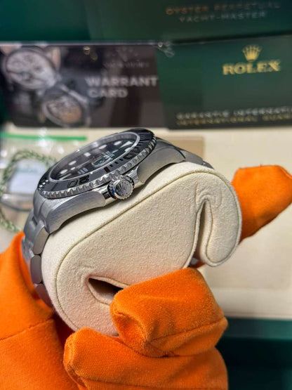 Rolex Titanium Yacht-Master Watch - 42 MM - Oyster Bracelet - Bidirectional Rotatable Bezel - Black Dial - 226627-0001