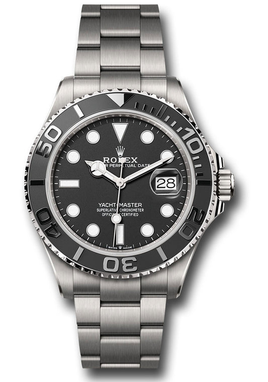 Rolex Titanium Yacht-Master Watch - 42 MM - Oyster Bracelet - Bidirectional Rotatable Bezel - Black Dial - 226627 bko