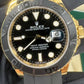 Rolex Yellow Gold Yacht-Master 42 Watch - 42 MM - Oysterflex Strap - Black Dial - 226658 bk