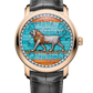 Vacheron Constantin Métiers D' Art Pink Gold 42 MM - Black Leather Strap - Lion De Darius Artistic Dial - 7620A/000R-B926