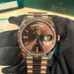 Rolex Presidential Everose Gold Day-Date 40MM - President Bracelet Watch - Chocolate Baguette Dial - 228235-0003