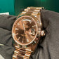 Rolex Presidential Everose Gold Day-Date 40MM - President Bracelet Watch - Chocolate Baguette Dial - 228235-0003