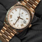 Rolex Presidential Everose Gold Day-Date 40MM - President Bracelet Watch - White Roman Dial - 228235-0032