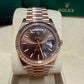 Rolex Presidential Everose Gold Day-Date 40MM - President Bracelet Watch - Chocolate Index Dial - 228235-0053