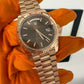 Rolex Presidential Everose Gold Day-Date 40MM - President Bracelet Watch - Chocolate Index Dial - 228235-0053